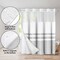 Americanflat 72x75 Hookless Shower Curtain - Water-Resistant Shower Curtain with Sheer Panel, Snap-In Liner, and Grommets - 100% Polyester